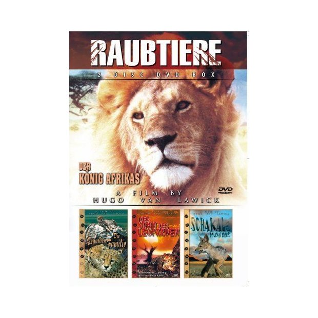 Raubtiere - Box - 4 Filme - Hugo van Lawick [2 DVDs] NEU/OVP