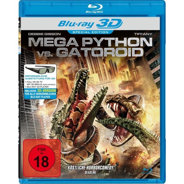 Mega Python vs. Gatoroid  3D-Blu-ray/NEU/OVP FSK18