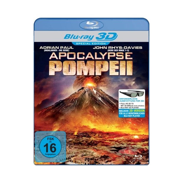 APOCALYPSE POMPEII  3D-Blu-ray/NEU/OVP