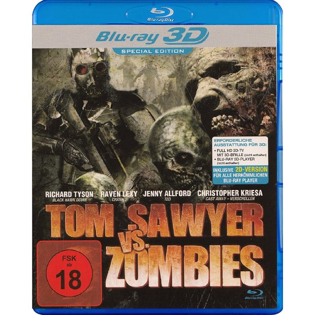 Tom Sawyer VS. Zombies 3D-Blu-ray/NEU/OVP  FSK18