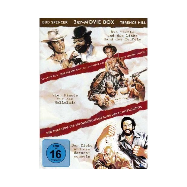 Bud Spencer - Terence Hill - 3er-MOVIE-BOX - Vier F&auml;uste...3 DVDs NEU/OVP