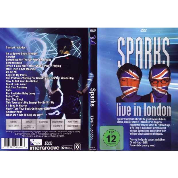 Sparks - Live in London 2009  DVD/NEU/OVP