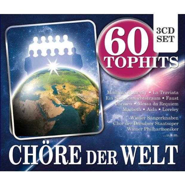 60 Top-Hits Chöre der Welt - 3 CDs/NEU/OVP