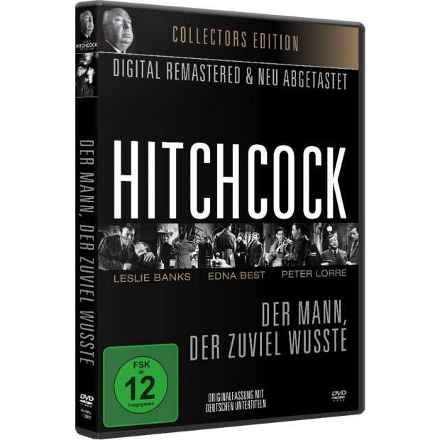 Alfred Hitchcock: Der Mann, der zuviel wußte - OmU (1934) [DVD] NEU/OVP