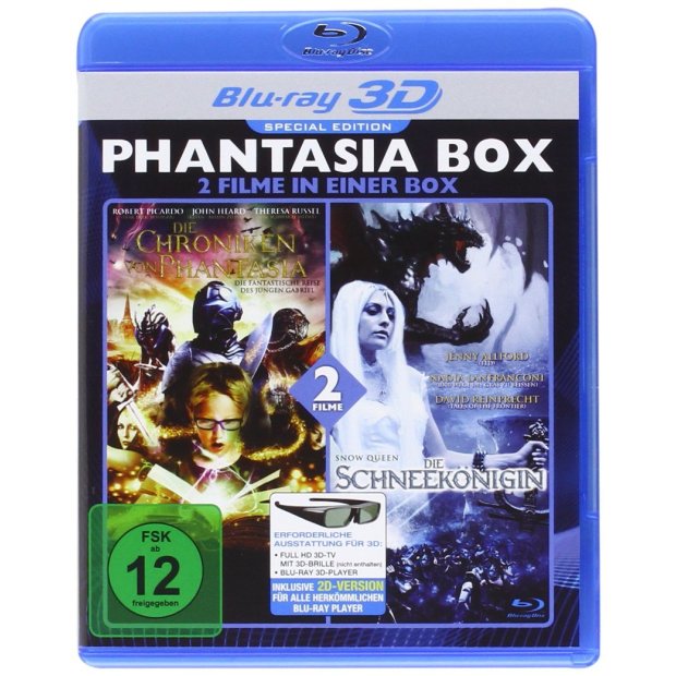 Chroniken von Phantasia + Die Schneekönigin  3D Blu-ray/NEU/OVP