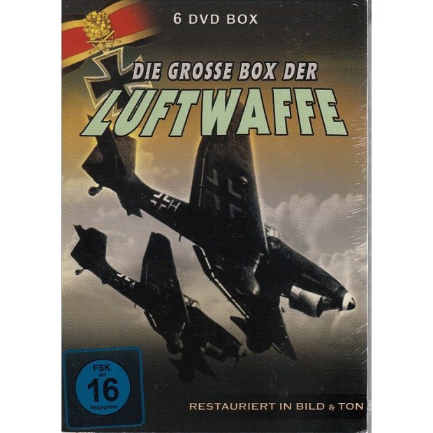 Von Flugzeugen, Menschen + Maschinen - Deutsche Luftwaffe Box 6 DVDs/NEU/OVP