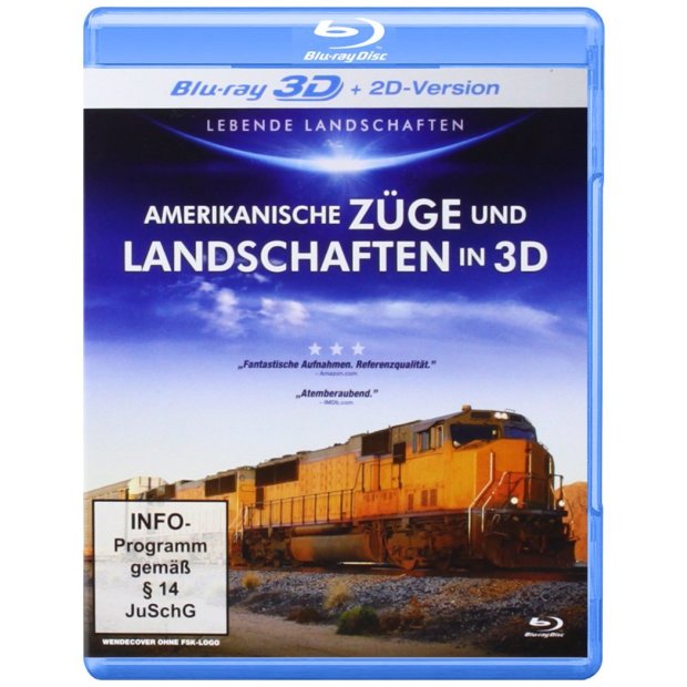 Amerikanische Züge und Landschaften in 3D [3D Blu-ray] NEU/OVP