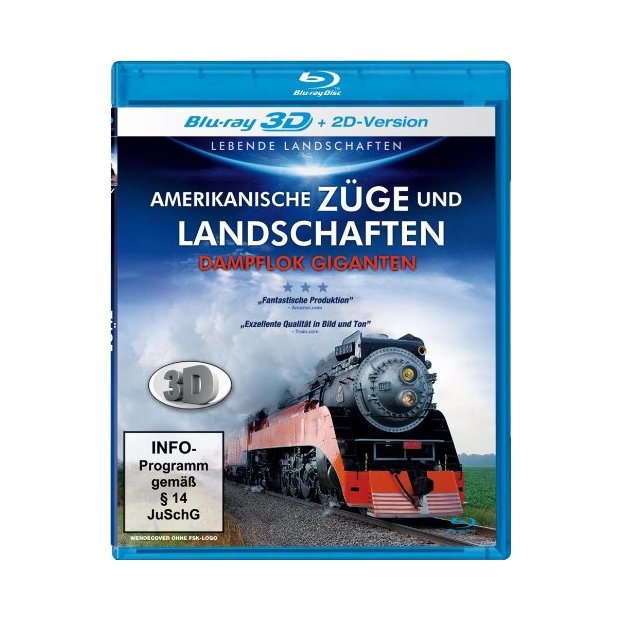 Amerikanische Züge und Landschaften in 3D Dampflock [3D Blu-ray] NEU/OVP