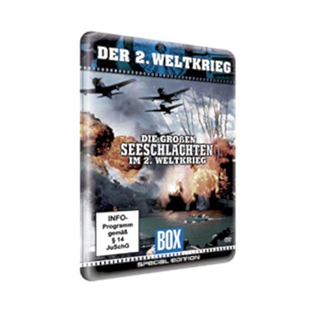 Die großen Seeschlachten im 2. Weltkrieg (Metallbox) EAN2 DVD/NEU/OVP