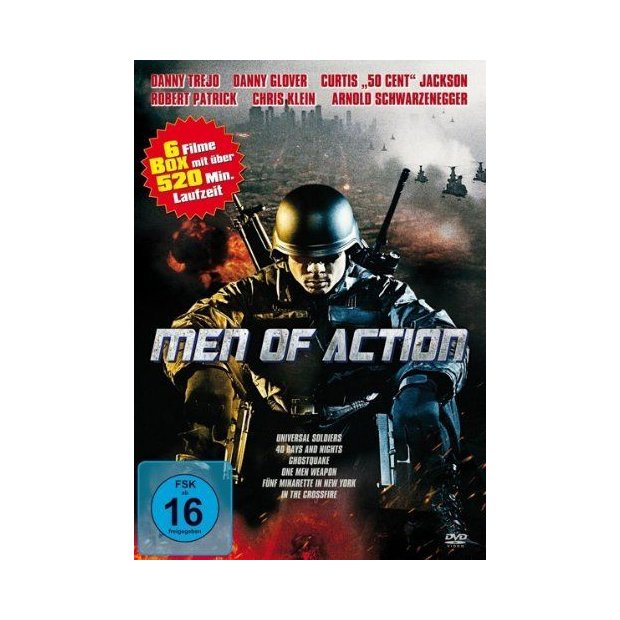 MEN OF ACTION - 6 Filme Box - Danny Trejo Danny Glover ua  DVD/NEU/OVP