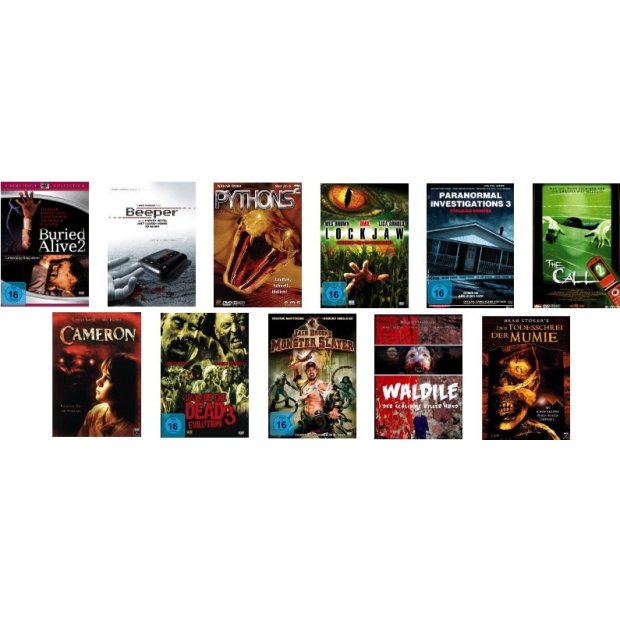 Paket mit 11 Horrorfilmen auf 11 DVDs/NEU/OVP  #89