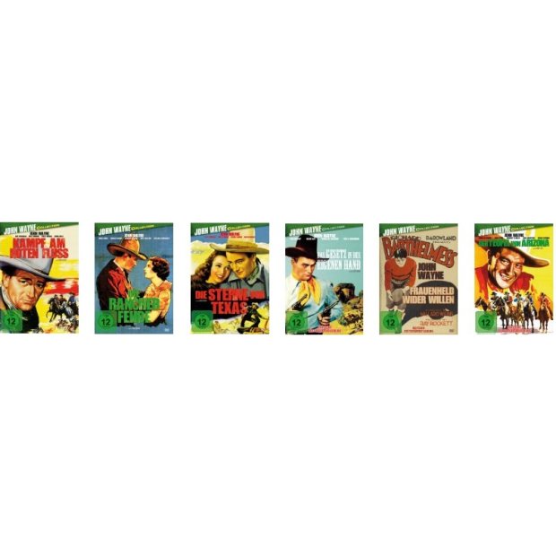 Paket mit 6 John Wayne Klassikern - 6 DVDs/NEU/OVP  #113