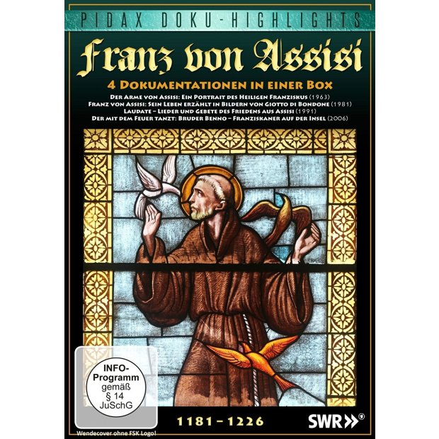 Franz von Assisi / 4 Dokumentationen Pidax  DVD/NEU/OVP