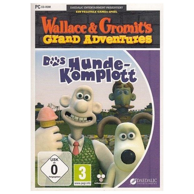 Wallace und Gromit - Grand Adventures- Das Hundekomplott PC-Spiel/NEU