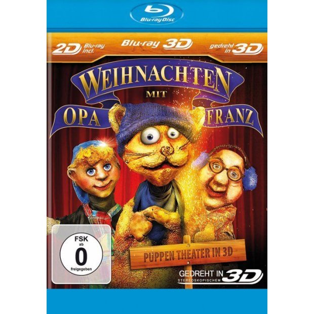 Weihnachten mit Opa Franz - Kasperle Theater 3D Blu-ray/NEU/OVP