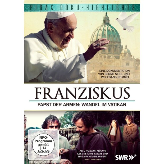 Franziskus - Papst der Armen PIDAX Doku  DVD/NEU/OVP