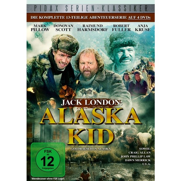 Jack London: Alaska Kid - Goldrausch in Alaska  PIDAX   4 DVDs/NEU/OVP