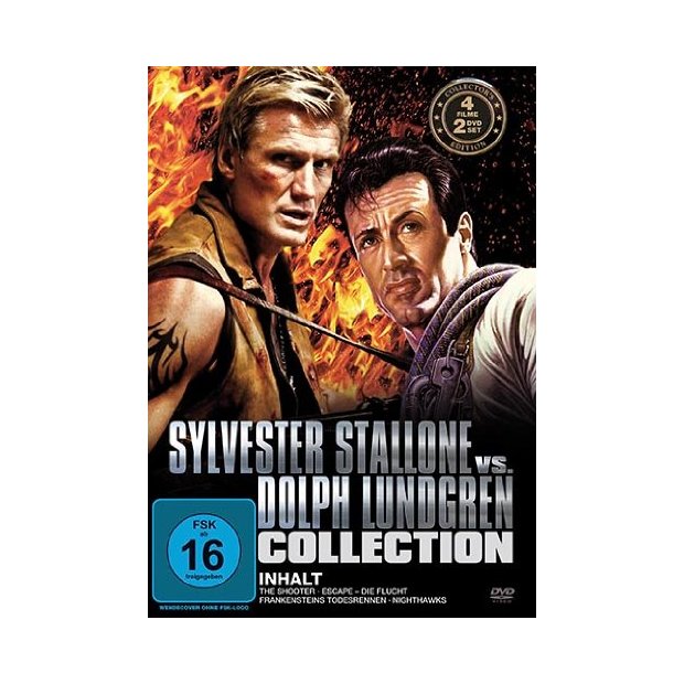 Sylvester Stallone vs. Dolph Lundgren Collection 4 Filme  2 DVDs/NEU/OVP