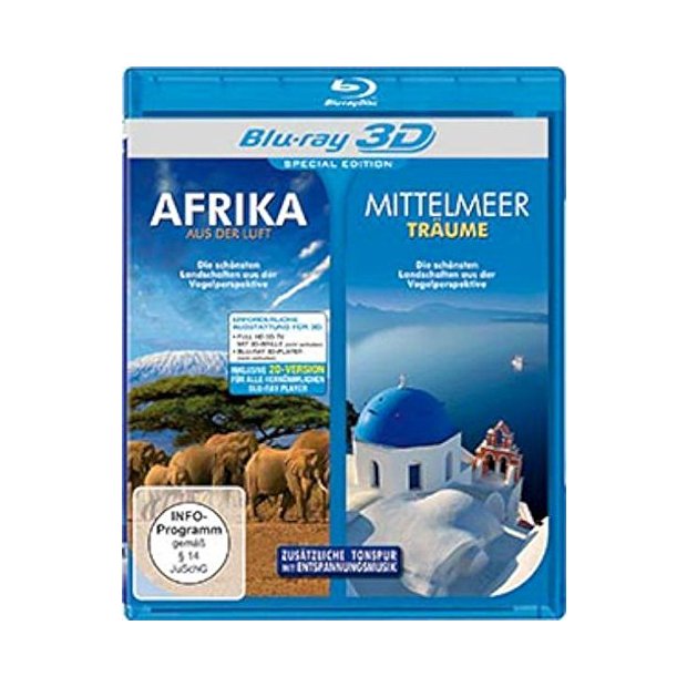 Afrika aus der Luft & Mittelmeer-Träume - 3D Blu-ray/NEU/OVP