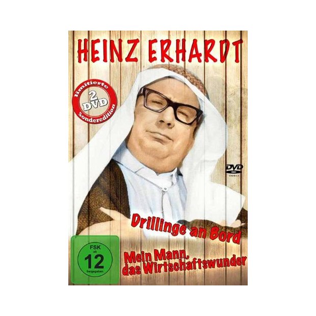 Drillinge an Bord & Mein Mann, das Wirtschaftswunder - Heinz Erhardt DVD/NEU/OVP