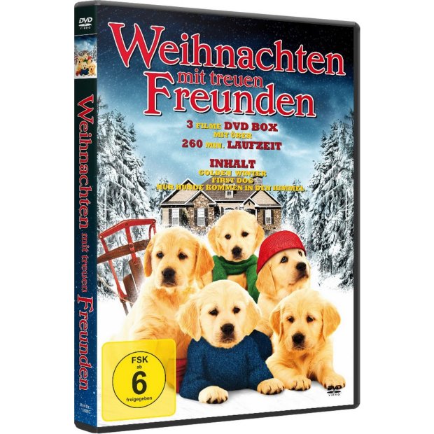 Weihnachten mit treuen Freunden - 3 Filme (inkl. Weihnachtsmütze)  DVD/NEU/OVP
