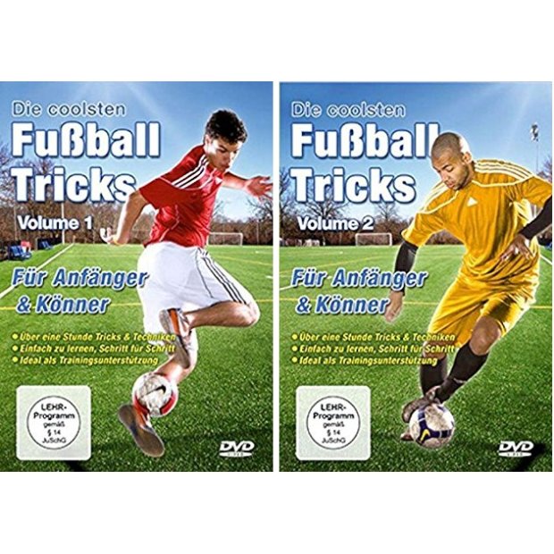 Die coolsten Fussballtricks - Volume 1+2 - 2 DVDs/NEU/OVP