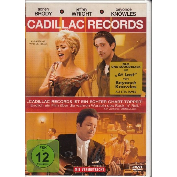 Cadillac Records - Adrien Brody  Beyonce Knowles  DVD/NEU/OVP