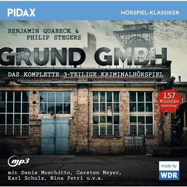 Grund GmbH - Kriminalhörspiell (Pidax Klassiker)  mp3-CD/NEU/OVP