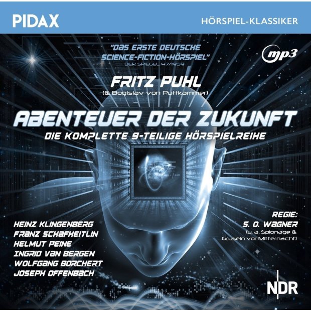 Abenteuer der Zukunft - Sci-Fi Hörspiel (Pidax Klassiker)  mp3-CD/NEU/OVP