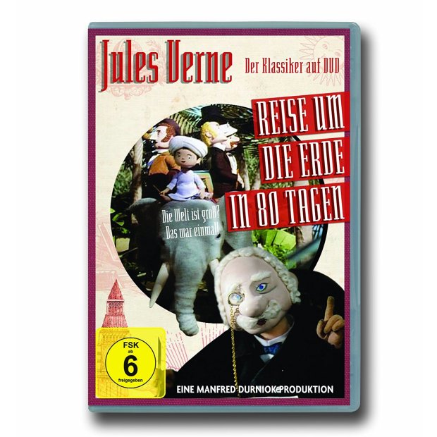 Reise um die Erde in 80 Tagen ( Jules Verne ) Kinderklassiker - DVD/NEU/OVP