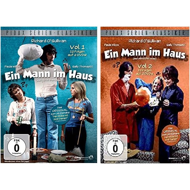Ein Mann im Haus, Vol. 1+2 - Kultserie 24 Folgen  Pidax - 4 DVDs/NEU/OVP