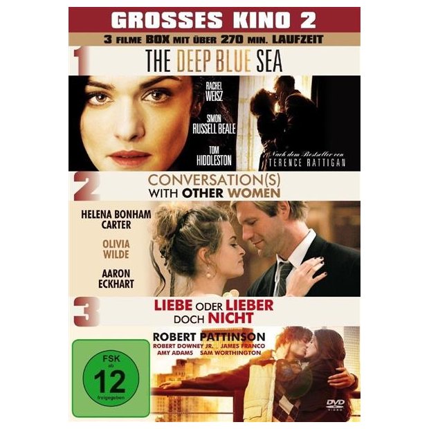 Gro&szlig;es Kino 2 - 3 Filme - Rachel Weisz  Robert Pattinson DVD/NEU/OVP
