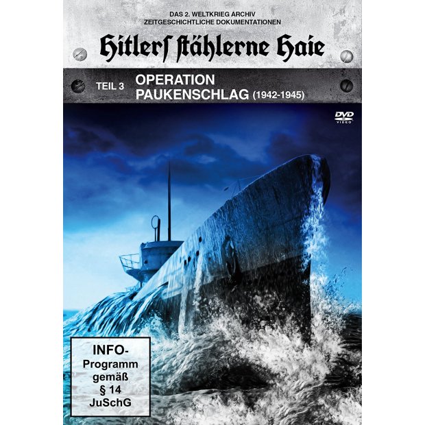 Hitlers stählerne Haie 3 - Operation Paukenschlag (1942-1945)  DVD/NEU/OVP