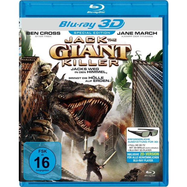 Jack the Giant Killer - 3D Blu-ray NEU OVP