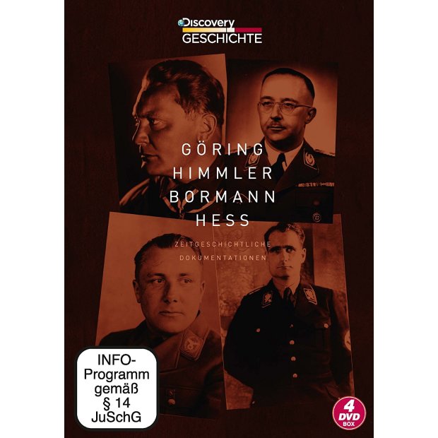 Göring Himmler Bormann Heß - Box - Discovery Doku [4 DVDs] NEU/OVP