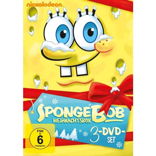 SpongeBob Schwammkopf Weihnachtsbox - 3 DVDs/NEU/OVP