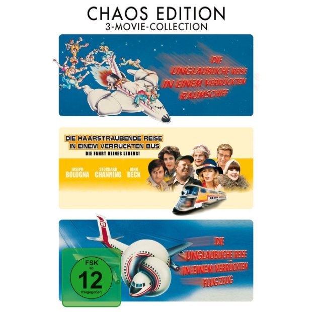 Unglaubliche Reise verrückten Raumschiff / Flugzeug / Bus -  3 DVDs NEU/OVP