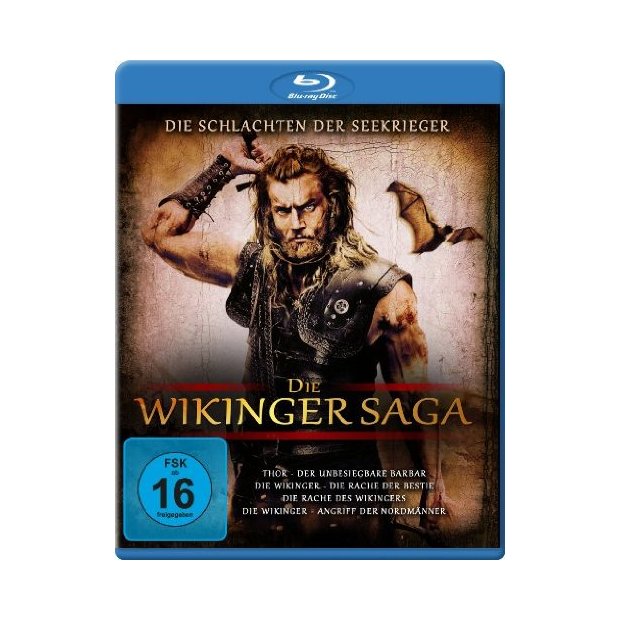 Die Wikinger Saga - Die Schlachten der Seekrieger  Blu-ray/NEU/4 Filme