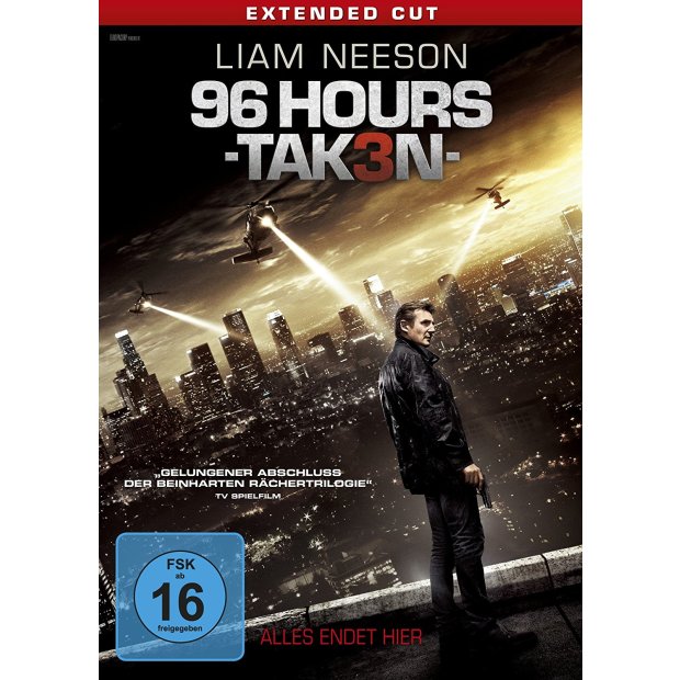 96 Hours - Taken 3 - Liam Neeson  DVD/NEU/OVP