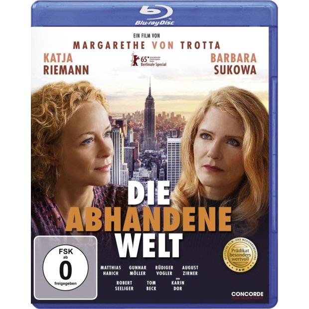 Die abhandene Welt - Katja Riemann  barbara Sukowa  Blu-ray/NEU/OVP