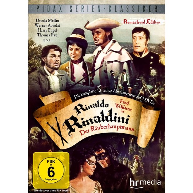 Rinaldo Rinaldini - Der Räuberhauptmann - Pidax SERIE  - 2 DVDs/NEU/OVP