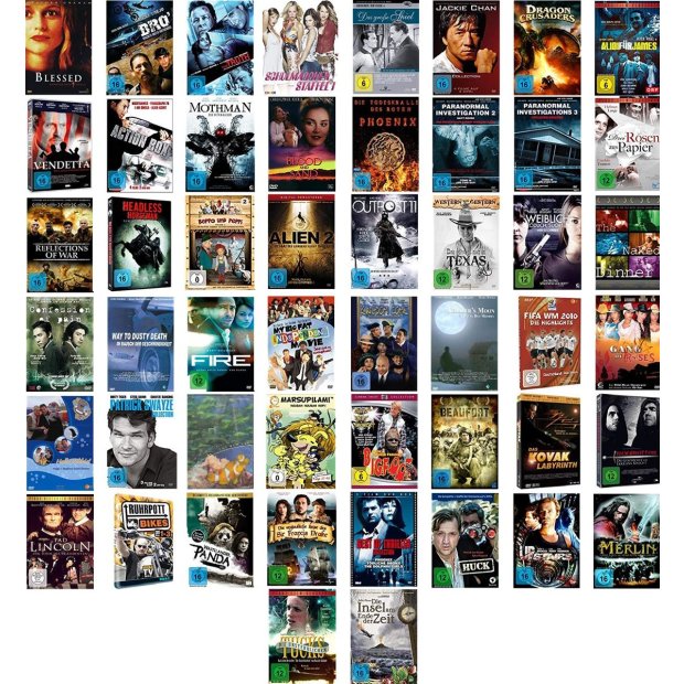 Paket mit 61 Filmen auf 57 DVDs - NEU/OVP  #148