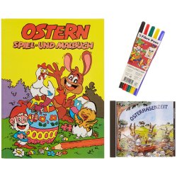 CD Osterhasenzeit / Ostern Spiel- und Malbuch & 5...
