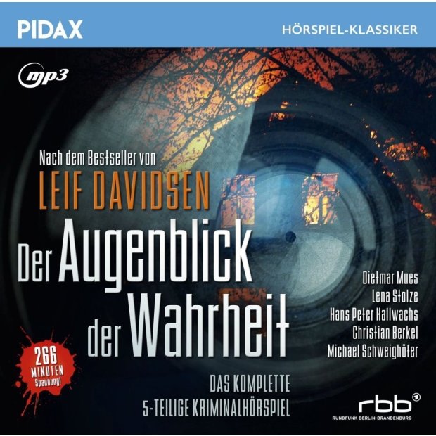 Der Augenblick der Wahrheit  Kriminal-Hörspiel (Pidax Klassiker)  mp3-CD/NEU/OVP