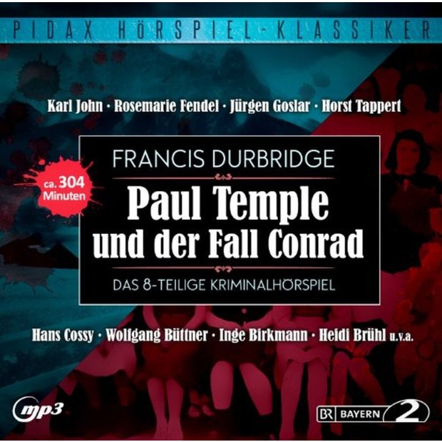 Paul Temple und der Fall Conrad - Hörspiel - Pidax mp3 CD/NEU/OVP