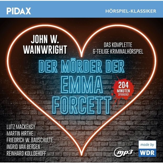 Der Mörder der Emma Forcett / 6-teiliges Kriminalhörspiel - Pidax mp3 CD/NEU/OVP