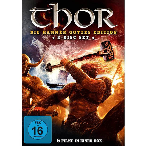 Thor - Die Hammer Gottes Edition - 6 Filme auf 2 DVDs/NEU/OVP