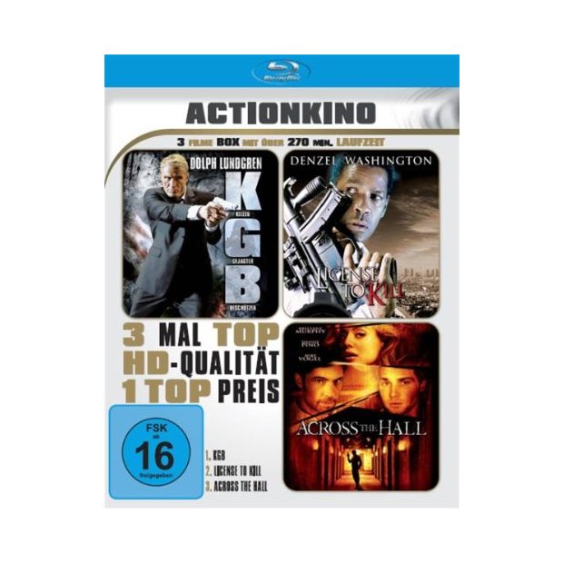 Actionkino (3 Filme) D. Lundgren D. Washington  BLU-RAY/NEU/OVP