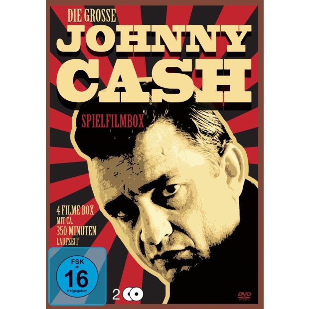 Die grosse Johnny Cash Spielfilmbox - 4 Filme - 2 DVDs/NEU/OVP
