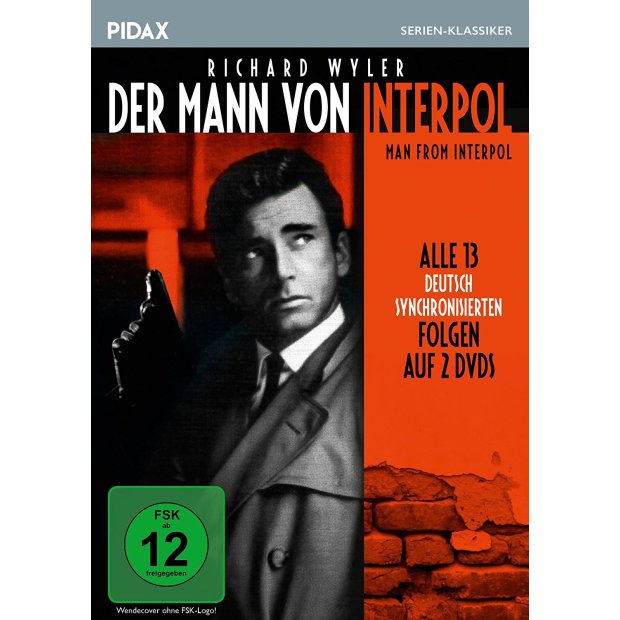 Der Mann von Interpol - 13teilige Kult-Serie ( PIDAX ) 2 DVDs/NEU/OVP